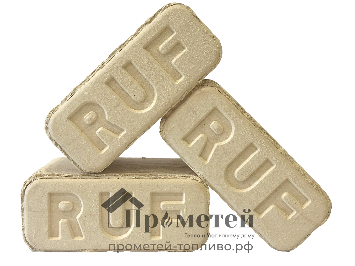 Древесный брикет «Ruf» береза пыль